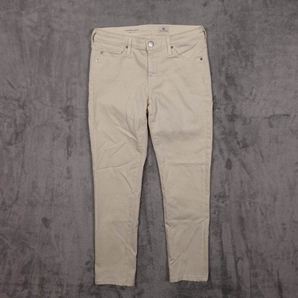 Adriano‎ Goldschmied jeans The Prima Ankle women's 27R white cigarette